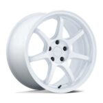 STATUSFÄLGAR RC208 BPU GLOSS WHITE 9.5x19 5/100 ET40 CB56.1