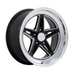 STATUSFÄLGAR VN514 GROOVE GLOSS BLACK W/ DIAMOND CUT LIP 8x18 5/120.65 ET0 CB72.6