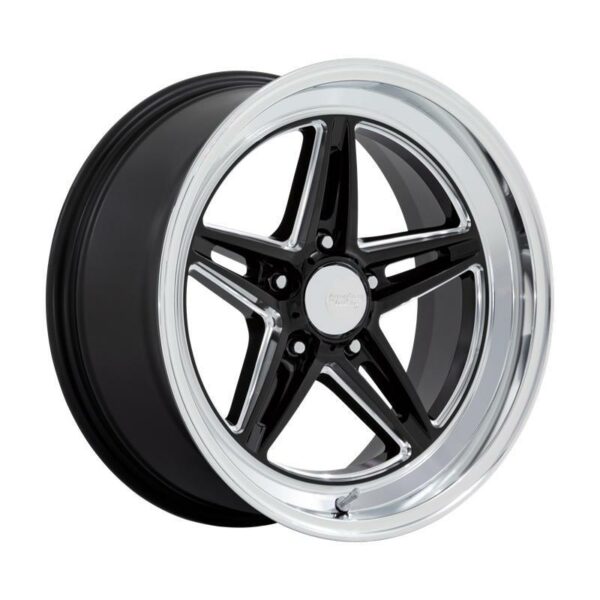 STATUSFÄLGAR VN514 GROOVE GLOSS BLACK W/ DIAMOND CUT LIP 8x18 5/120.65 ET0 CB72.6