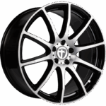 TOMASON TN1 BLACK POLISHED 8x20 5/112 ET45 CB66.6