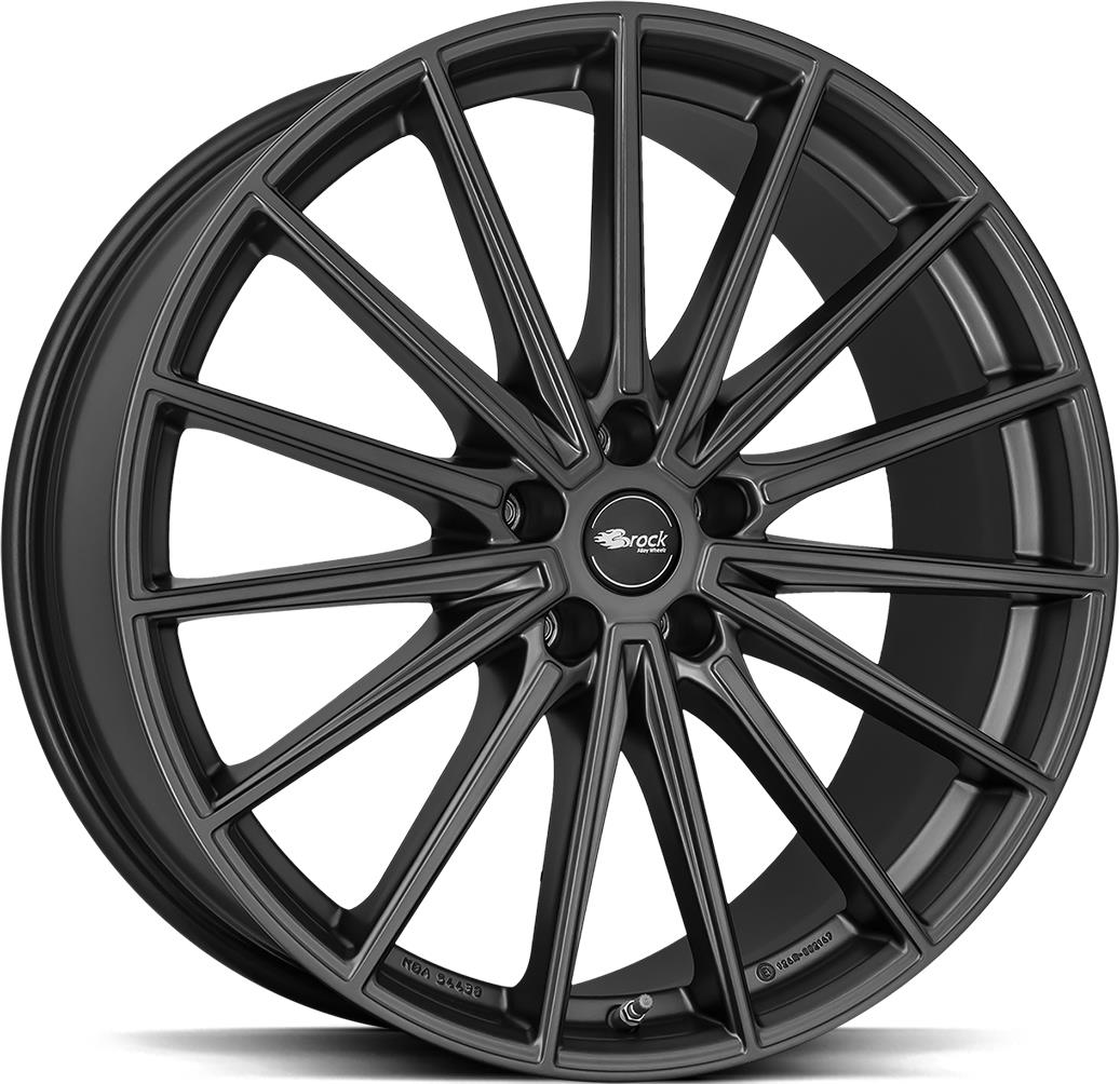 BROCK-B43-COSMIC-GREY-MATT-10x20-5130-ET49-CB66.6_Alumiinivanteet_146378_1.jpeg BROCK B43 COSMIC GREY MATT 10x20 5/130 ET49 CB66.6 - Image 1