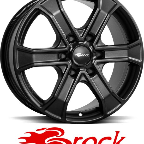 BROCK RC31 SATIN BLACK MATT 7x17 6/130 ET40 CB74.6