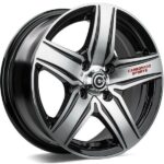 CARBONADO GTR SPORTS 1 BLACK FRONT POLISHED RED WORDS 6x14 4/98 ET35 CB67.1