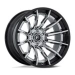 FUEL FC403 BURN CHROME W/ GLOSS BLACK LIP 10x22 6/139.7 ET-18 CB106.1