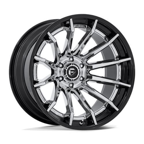 FUEL FC403 BURN CHROME W/ GLOSS BLACK LIP 10x22 6/139.7 ET-18 CB106.1