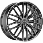OZ RACING GRAN TURISMO HLT STAR GRAPHITE DIAMOND LIP  5X1 8.5x20 5/20 ET40 CB75