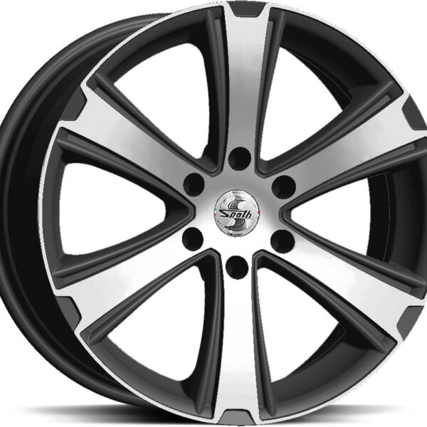 SPATH SP36 H BLACK MATT POLISH 9.5x22 6/130 ET50 CB84.1