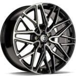 STATUSFÄLGAR IDAHO BLACK FRONT POLISHED 8x18 5/160 ET50 CB65.1