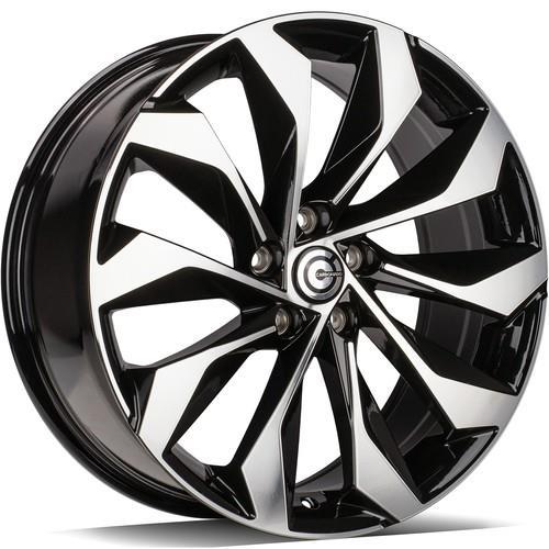 STATUSFÄLGAR PHANTOM BLACK FRONT POLISHED 8x19 5/112 ET43 CB57.1