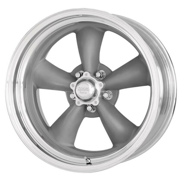 AMERICAN RACING VN215 MAG GRAY MACHINED LIP 8x17 5/120.65 ET-11 CB83.1