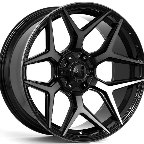 FUEL D44 FLATBLACK TINTED FACE 9.5x22 6/135-139.7 ET15 CB106.1