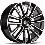 STATUSFÄLGAR KNOCKOUT BLACK FRONT POLISHED 9x21 5/108 ET38 CB67.1