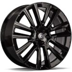 STATUSFÄLGAR KNOCKOUT BLACK GLOSSY 9x20 5/108 ET38 CB67.1