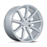 STATUSFÄLGAR PE007 P6E GLOSS SILVER W/ MACHINED FACE 9.5x20 6/135 ET30 CB87.1