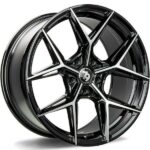 STATUSFÄLGAR SCF-B BLACK FRONT POLISHED 8.5x19 5/112 ET35 CB66.5