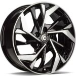 STATUSFÄLGAR SONIC BLACK FRONT POLISHED 7x17 5/114.3 ET40 CB73.1