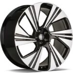 STATUSFÄLGAR IMPERIAL BLACK FRONT POLISHED 10x22 5/112 ET20 CB66.5