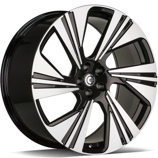 STATUSFÄLGAR IMPERIAL BLACK FRONT POLISHED 9.5x21 5/112 ET25 CB66.5