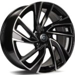 STATUSFÄLGAR MONACO BLACK FRONT POLISHED 6.5x15 5/100 ET38 CB57.1