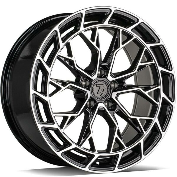 STATUSFÄLGAR SCF-Z BLACK FRONT POLISHED 8.5x19 5/112 ET30 CB66.6