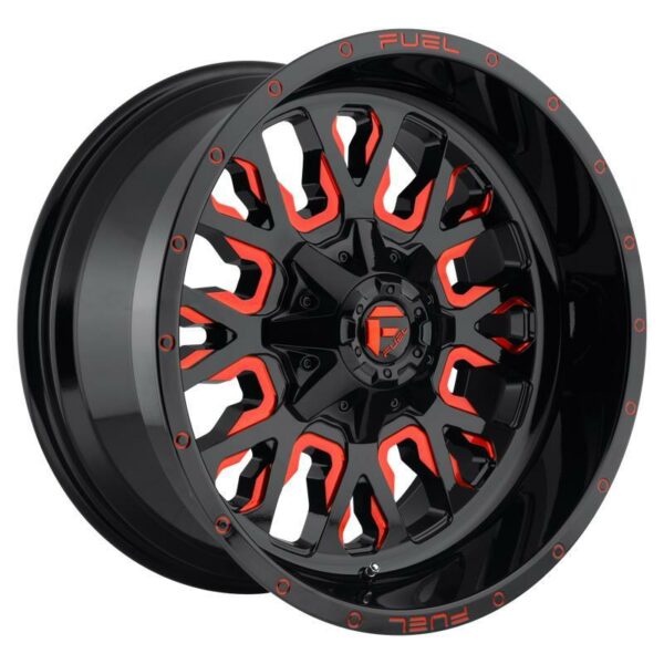 STATUSFÄLGAR FC612 GLOSS BLACK RED TINTED CLEAR 10x20 6/135-139.7 ET-19 CB106.1