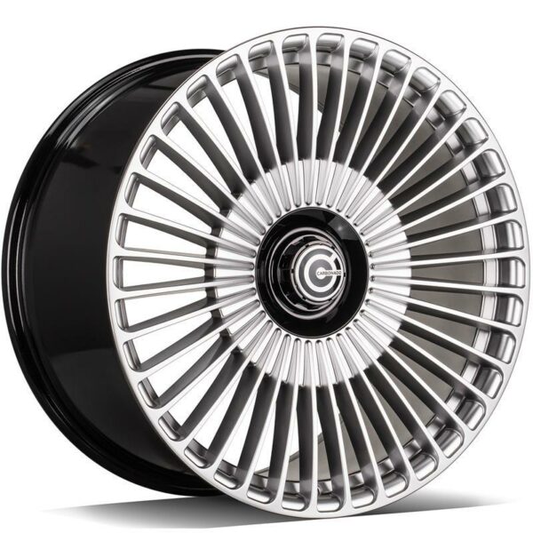 STATUSFÄLGAR HURRICANE DIAMOND HYPER SILVER 9.5x20 5/112 ET45 CB66.6