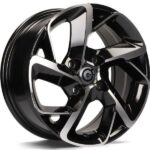 STATUSFÄLGAR NANTES BLACK FRONT POLISHED 6.5x15 4/108 ET25 CB65.1