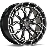STATUSFÄLGAR SCF-Z BLACK FRONT POLISHED 9.5x21 5/112 ET25 CB66.6