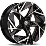 STATUSFÄLGAR VULCANO BLACK FRONT POLISHED 7x17 5/114.3 ET35 CB73.1