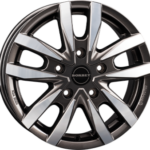 BORBET CW5 MISTRAL ANTHRACITE GLOSSY POLISHED  5X 6x16 6/16 ET68 CB78.1