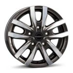 BORBET CW5 MISTRAL ANTHRACITE GLOSSY POLISHED 6.5x16 5/16 ET60 CB65.1