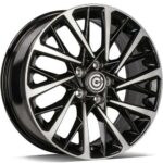 STATUSFÄLGAR SPACE BLACK FRONT POLISHED 7.5x17 5/114.3 ET45 CB73.1