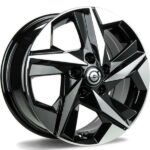 STATUSFÄLGAR KIOTO BLACK FRONT POLISHED 6.5x16 5/114.3 ET40 CB73.1