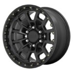 STATUSFÄLGAR KM718 SUMMIT SATIN BLACK 8.5x17 5/150 ET0 CB110.1