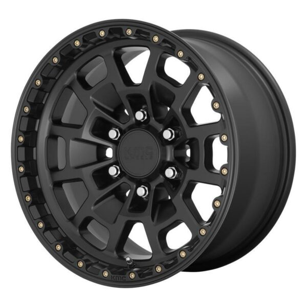 STATUSFÄLGAR KM718 SUMMIT SATIN BLACK 8.5x17 5/150 ET0 CB110.1