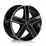 AVUS AC-V51 BLACK POLISHED 7x17 7/17 ET45 CB65.1