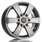 BARZETTA TORO TITANIUMPOLISH PAKETTIAUTOIHIN 7x17 6/120 ET50 CB74.6