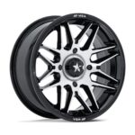 STATUSFÄLGAR M52 RADAR UTV GLOSS BLACK MACHINED 7x15 4/156 ET10 CB115.1