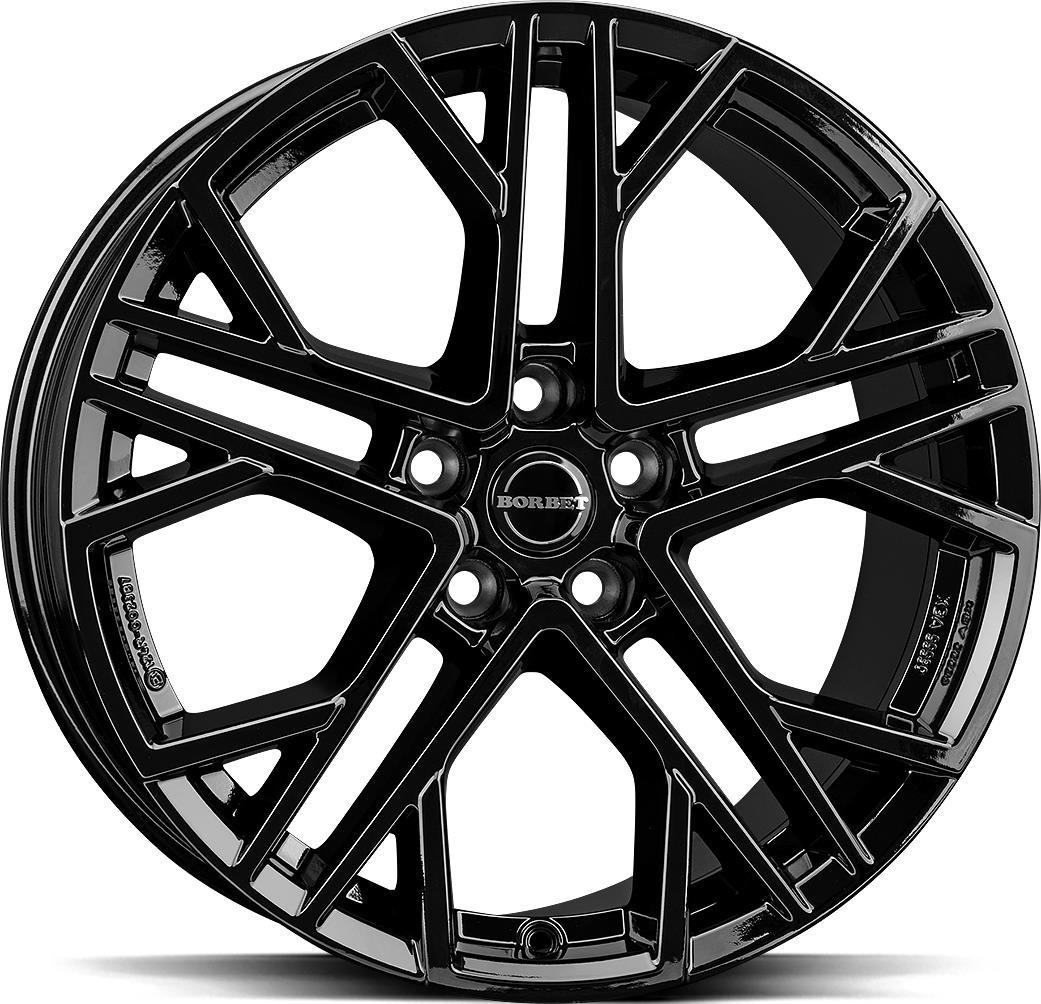 BORBET-XV-BLACK-GLOSS-9.5x19-5112-ET35-CB72.5_Alumiinivanteet_179548_1.jpeg BORBET XV BLACK GLOSS 9.5x19 5/112 ET35 CB72.5 - Image 1