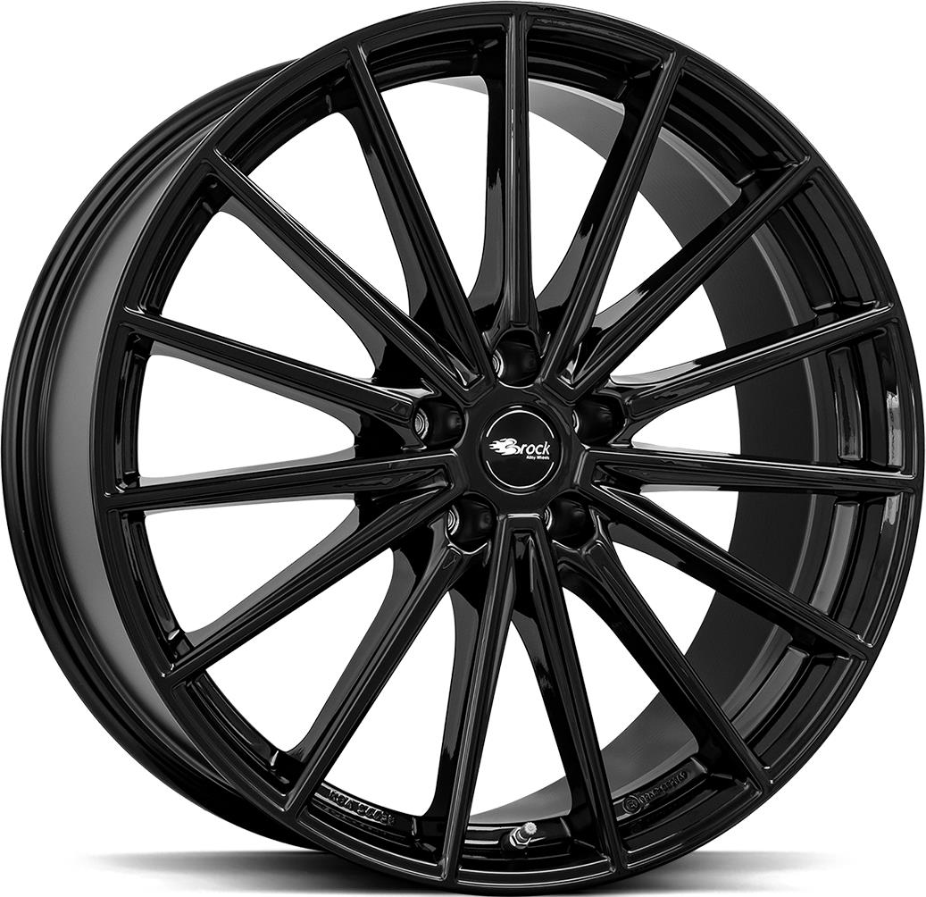 BROCK-B43-SHINY-BLACK-8.5x21-5120-ET38-CB63.4_Alumiinivanteet_178996_1.jpeg BROCK B43 SHINY BLACK 8.5x21 5/120 ET38 CB63.4 - Image 1