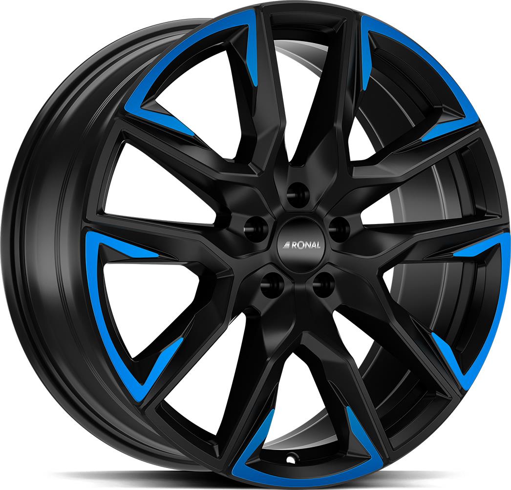 RONAL-R71-JET-BLACK-MATT-BLUE-TINTED-MAT-10.5x21-5112-ET52-CB66.5_Alumiinivanteet_179832_1.jpeg RONAL R71 JET BLACK MATT BLUE TINTED MAT 10.5x21 5/112 ET52 CB66.5 - Image 1