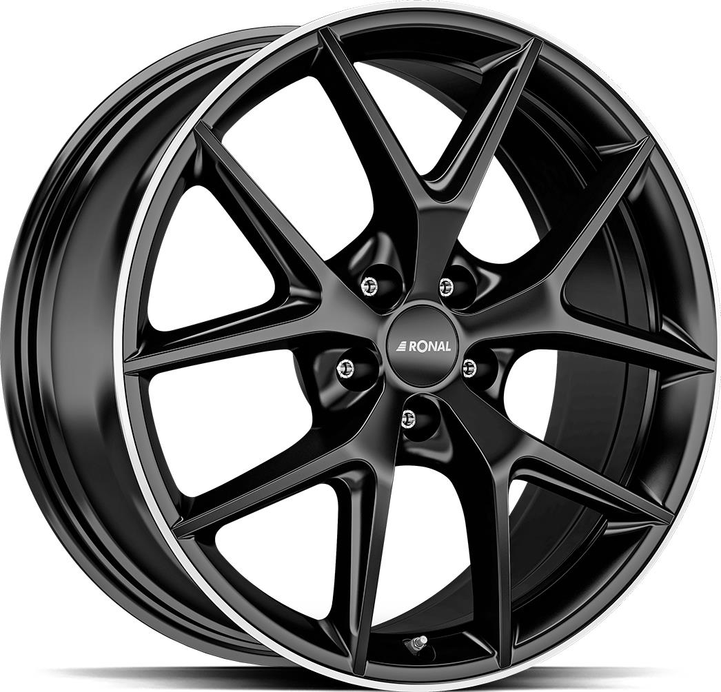 RONAL-R75-JET-BLACK-MATT-RIM-LIP-CUT-8x18-5112-ET32-CB66.5_Alumiinivanteet_180109_1.jpeg RONAL R75 JET BLACK MATT RIM LIP CUT 8x18 5/112 ET32 CB66.5 - Image 1