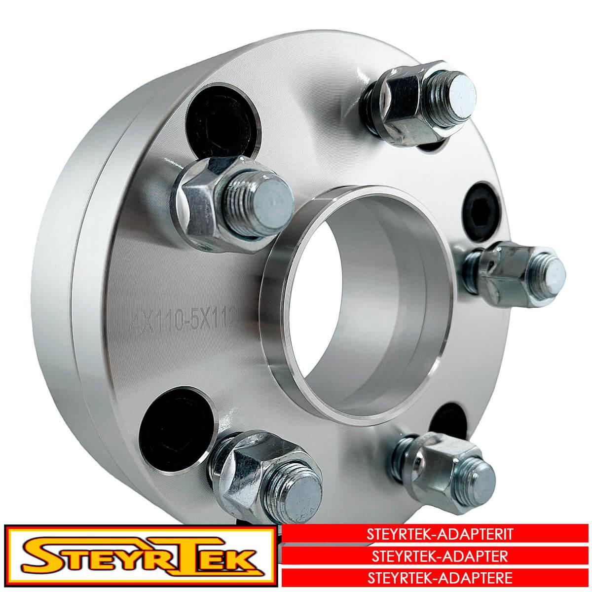 SteyrTek-Jaonmuutosadapteri-levikepala-Monkijaan-ATV-38mm-4x1105x112_Tarvikkeet_181465_1.jpeg SteyrTek Jaonmuutosadapteri (levikepala) Mönkijään (ATV) 38mm 4x110/5x112 - Image 1
