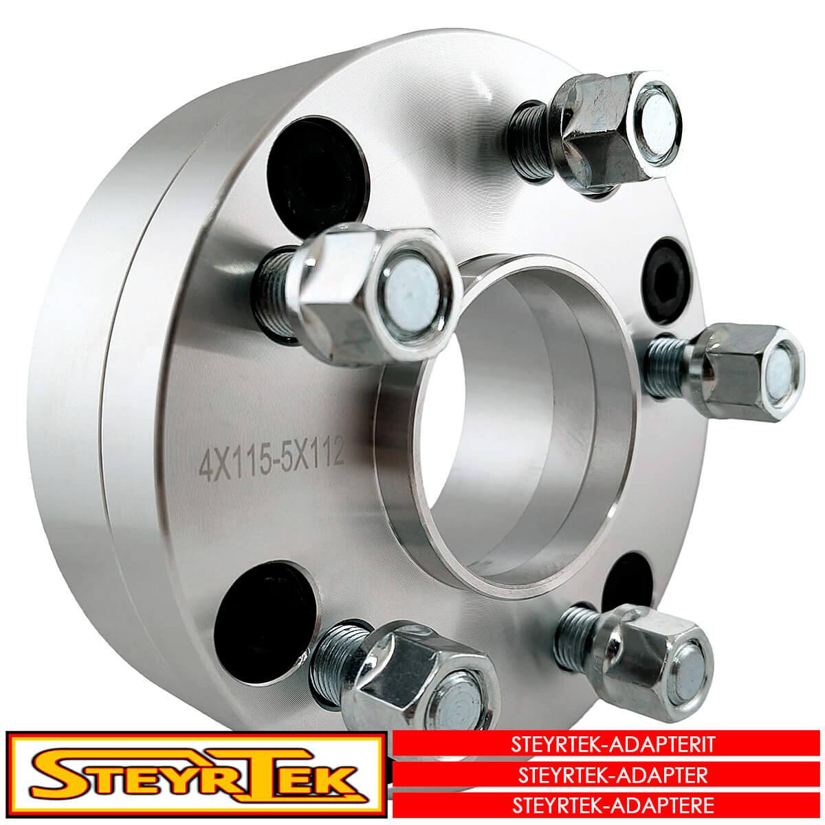 SteyrTek-Jaonmuutosadapteri-levikepala-Monkijaan-ATV-38mm-4x1155x112_Tarvikkeet_181466_1.jpeg SteyrTek Jaonmuutosadapteri (levikepala) Mönkijään (ATV) 38mm 4x115/5x112 - Image 1