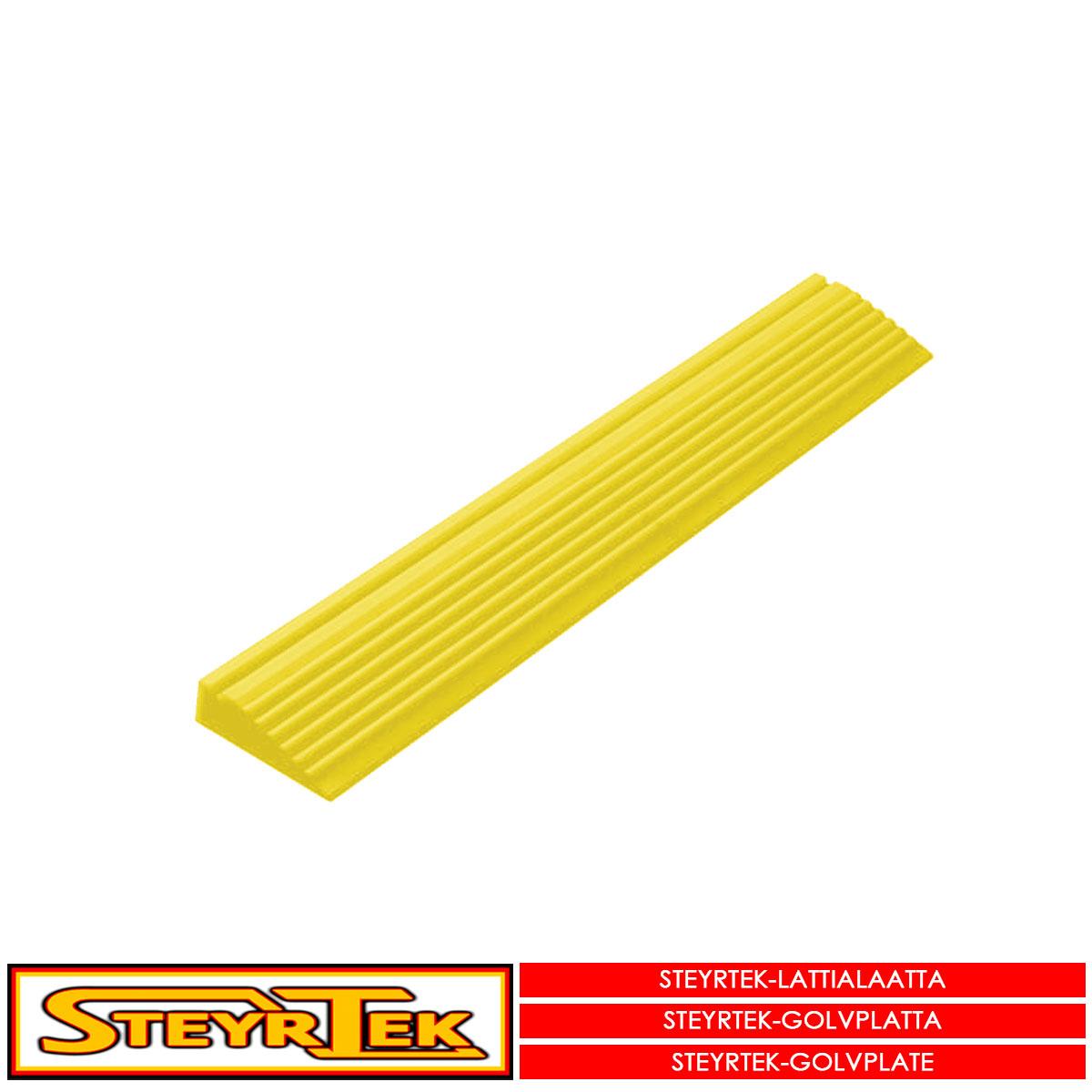 SteyrTek-Lattialaatan-reunapala-racing-yellow-naaras-6-kpl_Tarvikkeet_181365_1.jpeg SteyrTek Lattialaatan reunapala, racing yellow naaras 6 kpl - Image 1