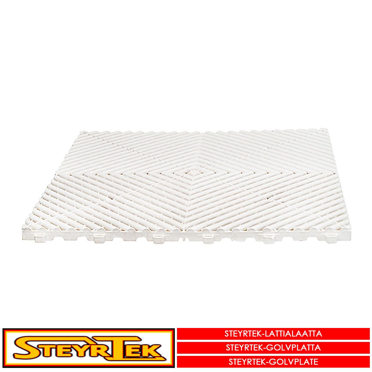SteyrTek-Lattialaatta-snow-white-40x40cm-10x30-kpl_Tarvikkeet_181363_1.jpeg SteyrTek Lattialaatta, snow white 40x40cm 10x30 kpl - Image 1