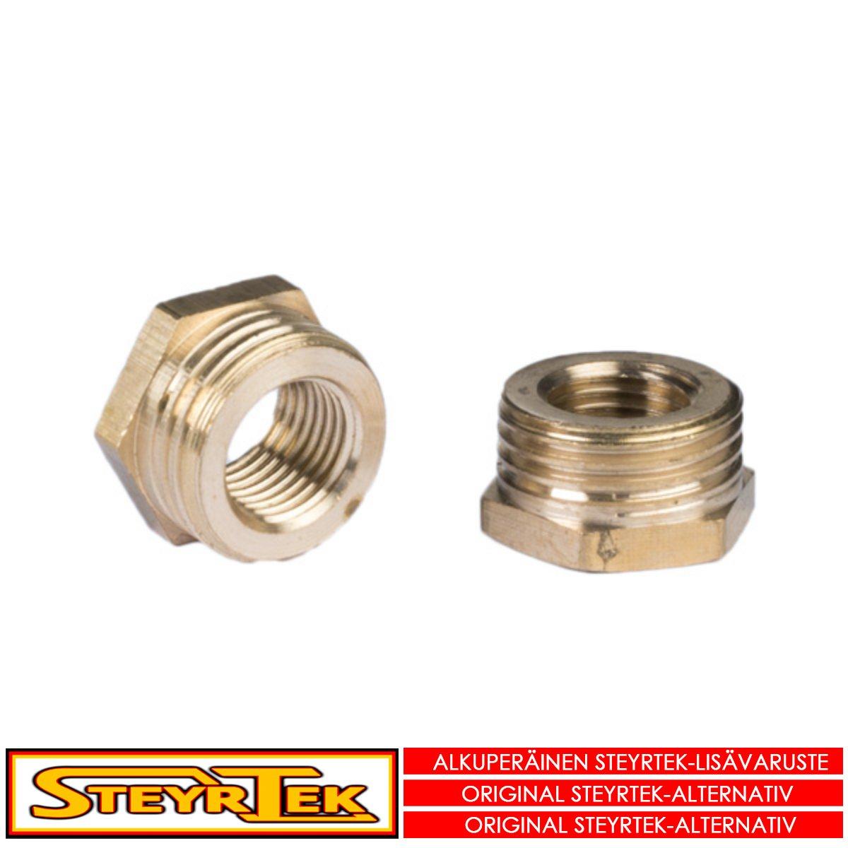 SteyrTek-Muuntonippa-12quot-uros-kierteesta-14quot-naaraaseen_Tarvikkeet_180734_1.jpeg SteyrTek Muuntonippa 1/2" uros kierteestä 1/4" naaraaseen - Image 1